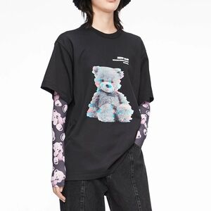 Mo & Co Teddy bear print T-shirt